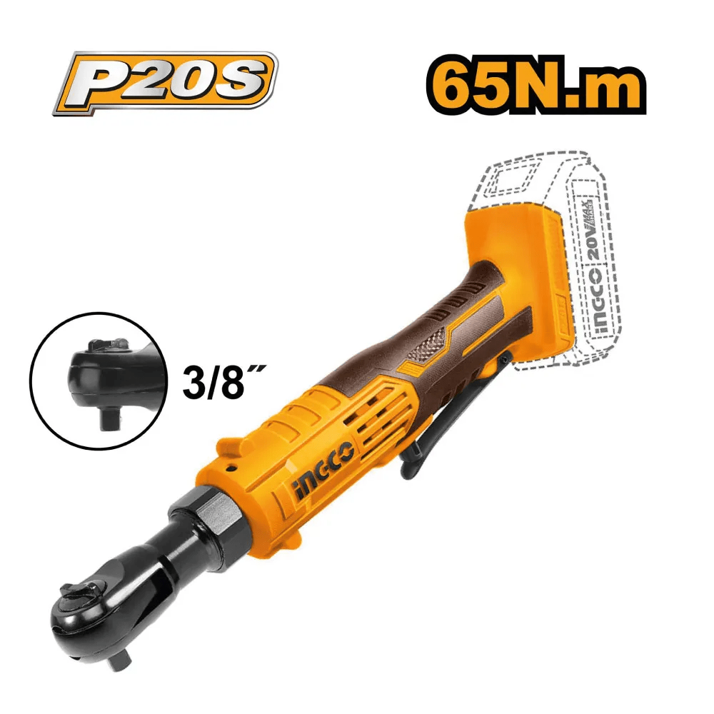 Combo Llave Impacto 500nm + Llave Crique Cosli240461 Ingco Color Amarillo Frecuencia 50 603