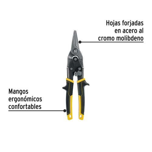 Tijera de aviación 9 1/2 corte recto, Truper5