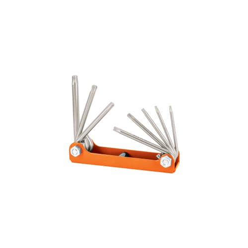 Juego de 8 llaves torx tipo navaja, cuerpo de lámina, Truper1