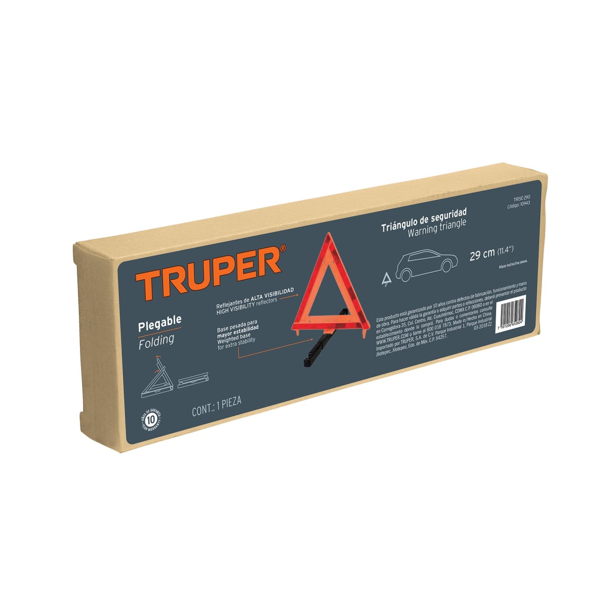 Triangulo De Seguridad Truper Plegable2