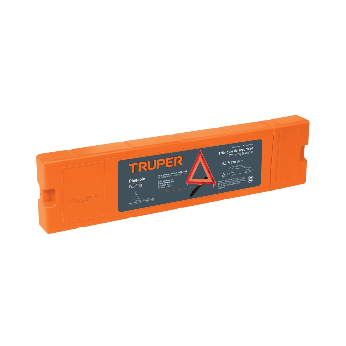 Triangulo De Seguridad Con 43.5 Cm Truper 109423