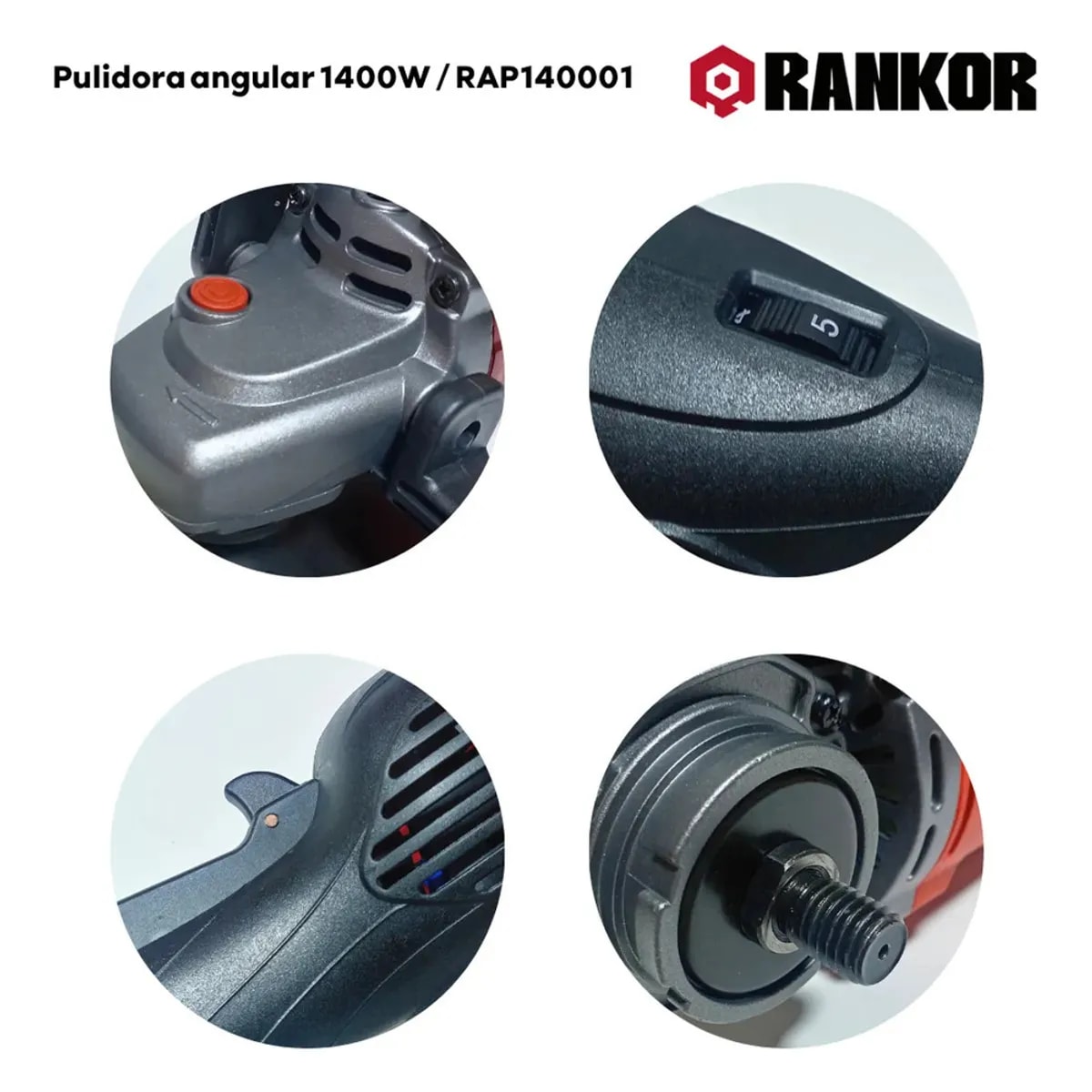 Pulidora angular 1400W RAP1400012