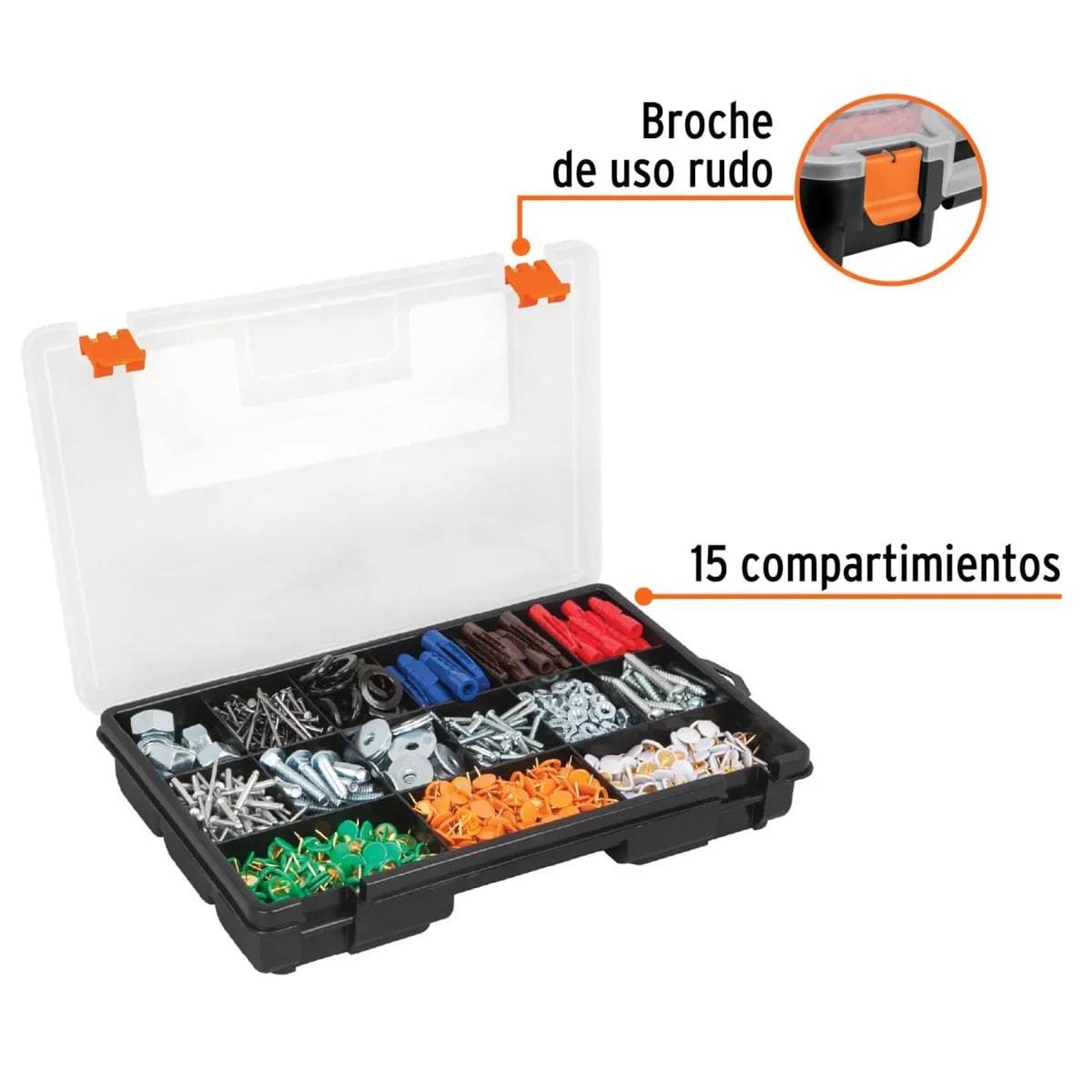 Organizador 11 Pulgadas 15 Compartimentos Truper 198964