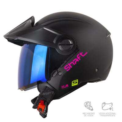SHAFT OPEN FACE SH212 NEGRO ROSADO MATE1