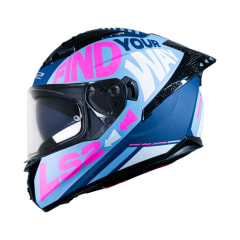 LS2 FF806 FUSION SIMZ AZUL FUCSIA MATE