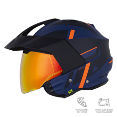 SHAFT OPEN FACE SH227 STRAIKER NARANJA AZUL