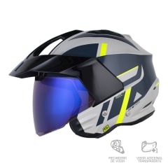 SHAFT OPEN FACE SH227 STRAIKER GRIS AMARILLO