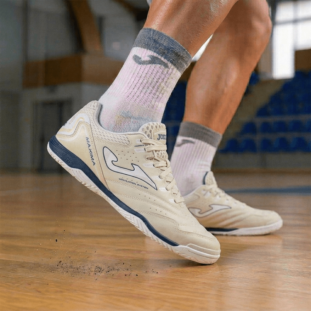 ZAPATILLA FUTBOL JOMA MAXIMA 2625 BEIGE INDOOR - MAXS2625IN2