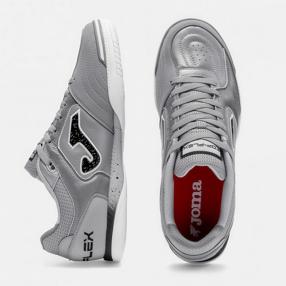 ZAPATILLA FUTBOL JOMA TOP FLEX 2612 LIGHT GRAY IN - TOPS2612IN4