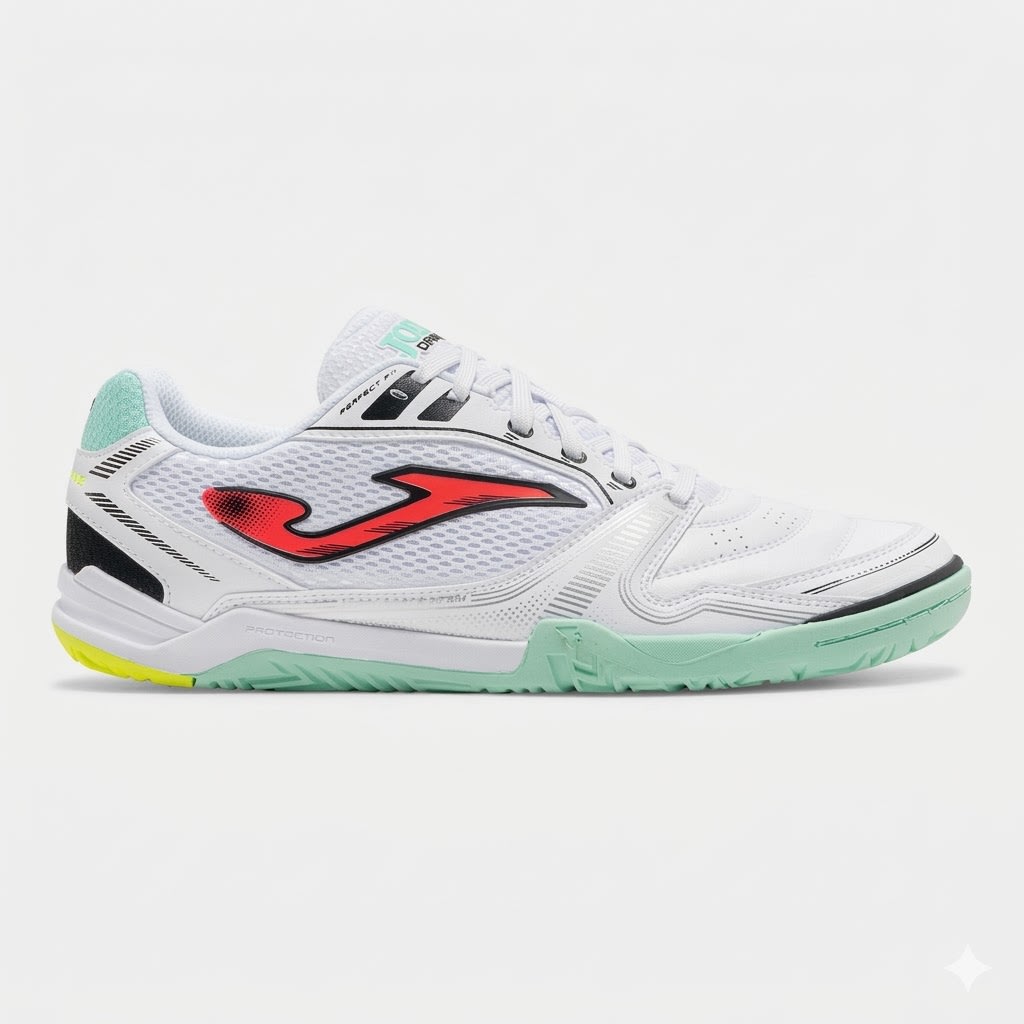 ZAPATILLA JOMA DRIBLING 2632 BLANCO TURQUESA INDOOR DRIS2632IN1