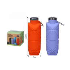 Botella de silicona plegable para agua 600ml