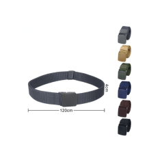 Cinturon con hebilla de metal 120cm