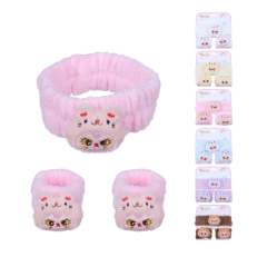 set de cintillo + muñequeras labubu