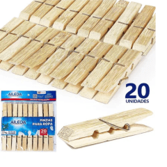 Pinzas de ropa madera 20 un
