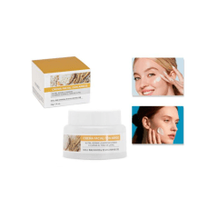 crema facial con arroz