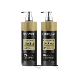 Kit de shampoo y acondicionador biotina anti caida 750ml