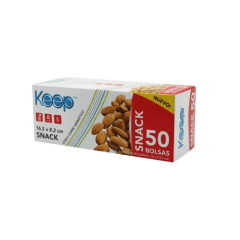 Bolsa cierre hemetico tamaño snack 50pcs