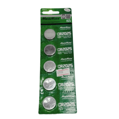 Pack 5 pilas CR2025
