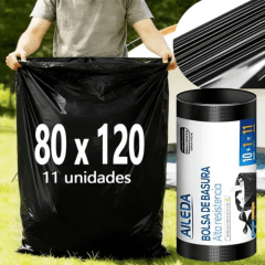Bolsas de basura 80x120 formato 10+1