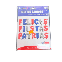 Set de globos felices fiestas patrias