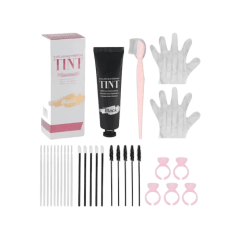 Tinte permanente de cejas y pestañas negro