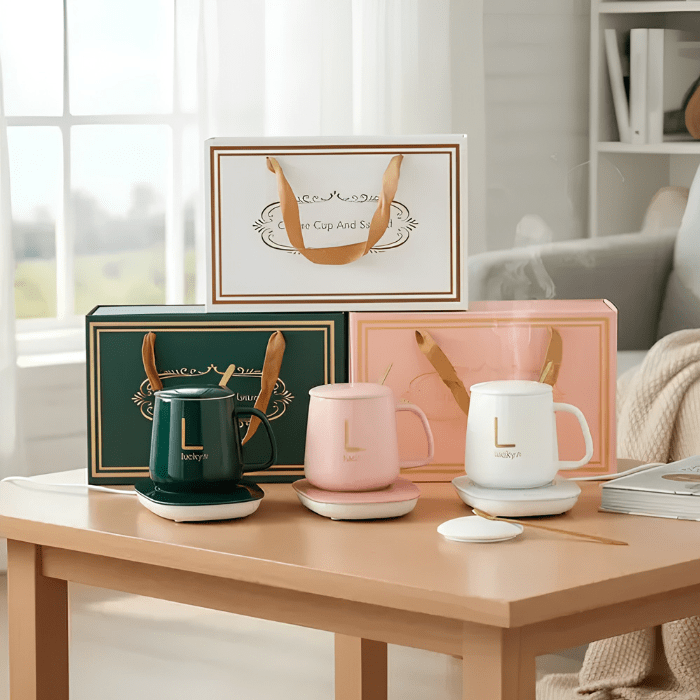 Set de taza con calentador1