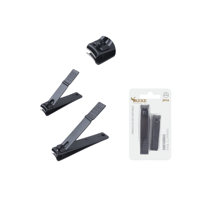 Corta uñas negro 2 piezas1