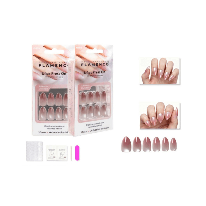 Uñas press on 30 pc3