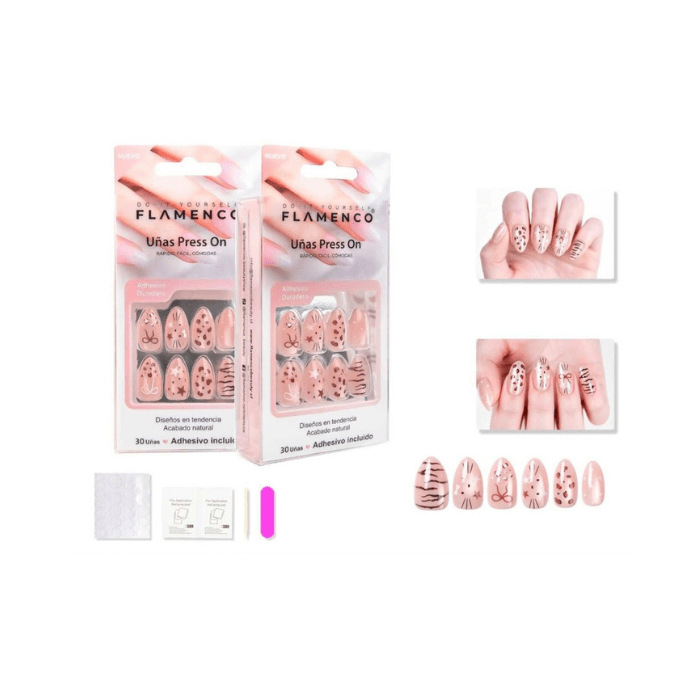Uñas press on 30 pc9