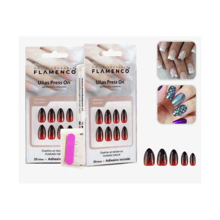 Uñas press on 30 pc34
