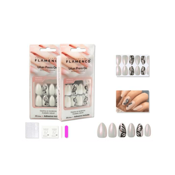 Uñas press on 30 pc35