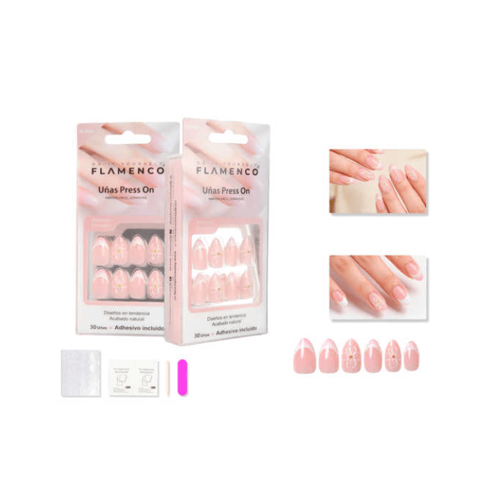 Uñas press on 30 pc37