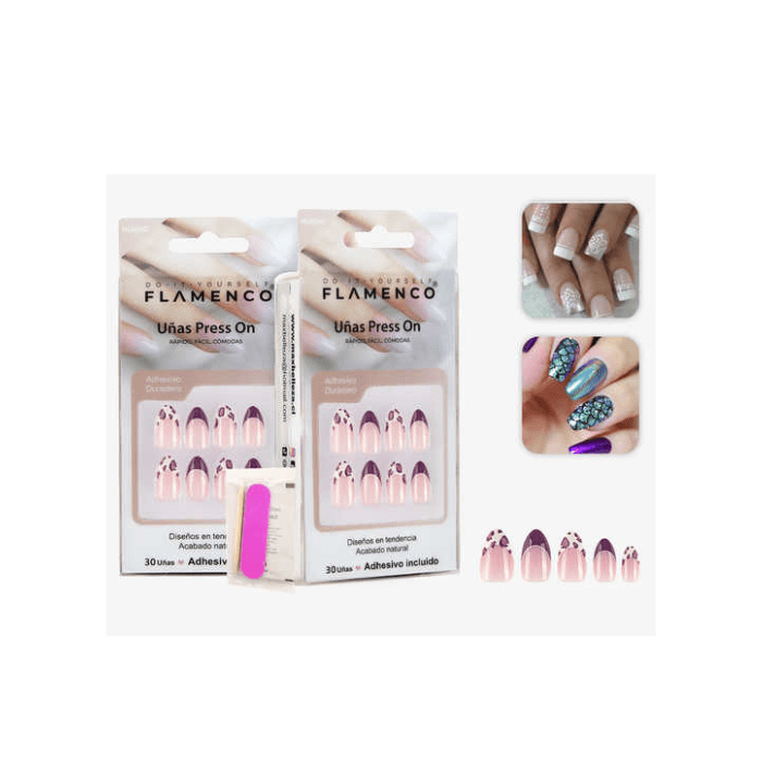 Uñas press on 30 pc38