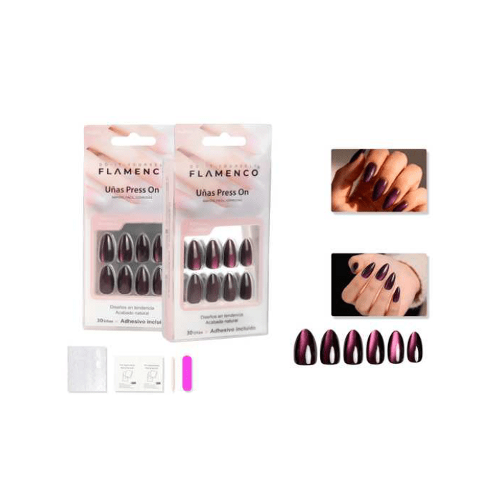 Uñas press on 30 pc40