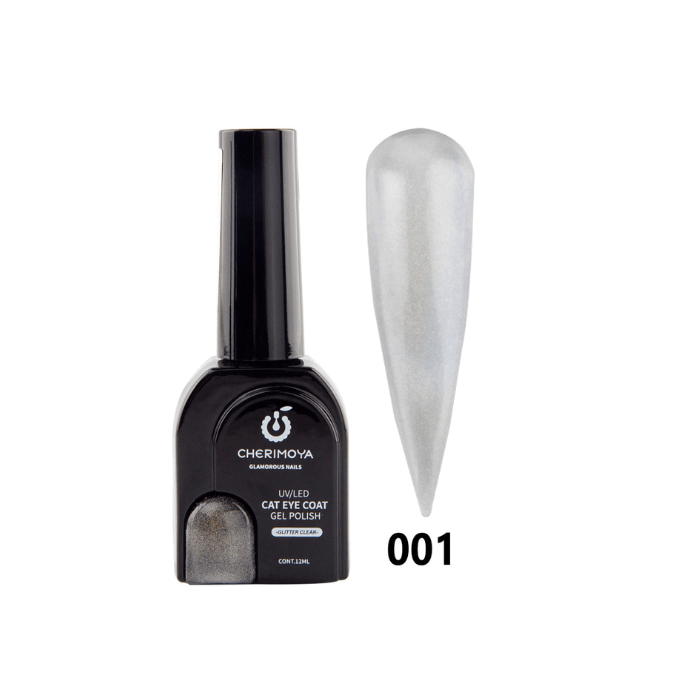 Esmalte ojo gato glitter clear 0011