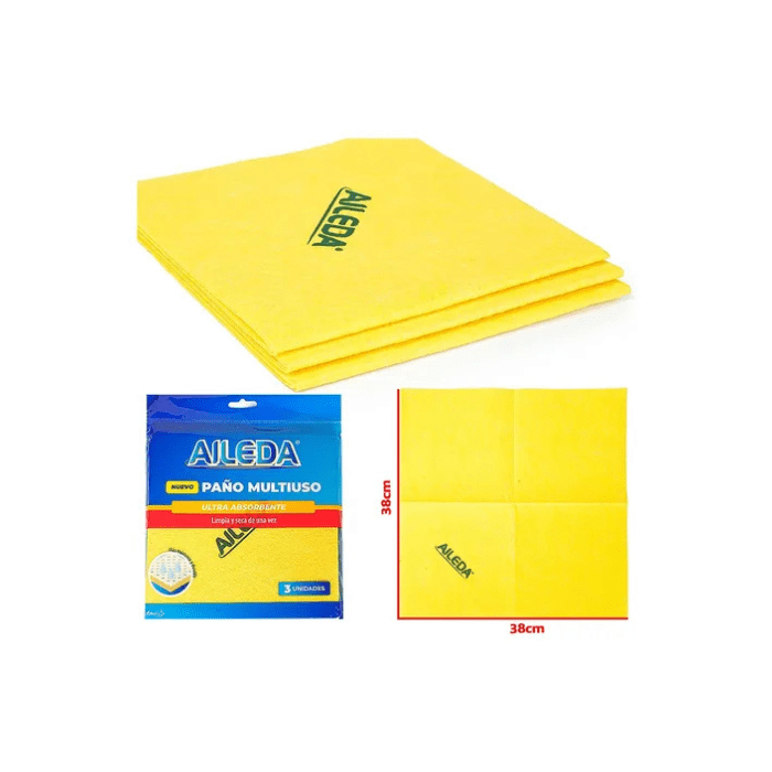 Pack de 3 paños amarillos1