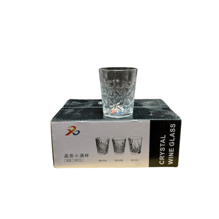 Set de 6 vasos de vidrio shot1