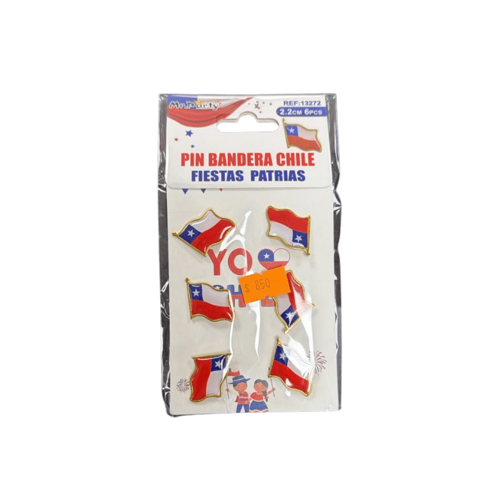 Set pines bandera de Chile 2.2cm1