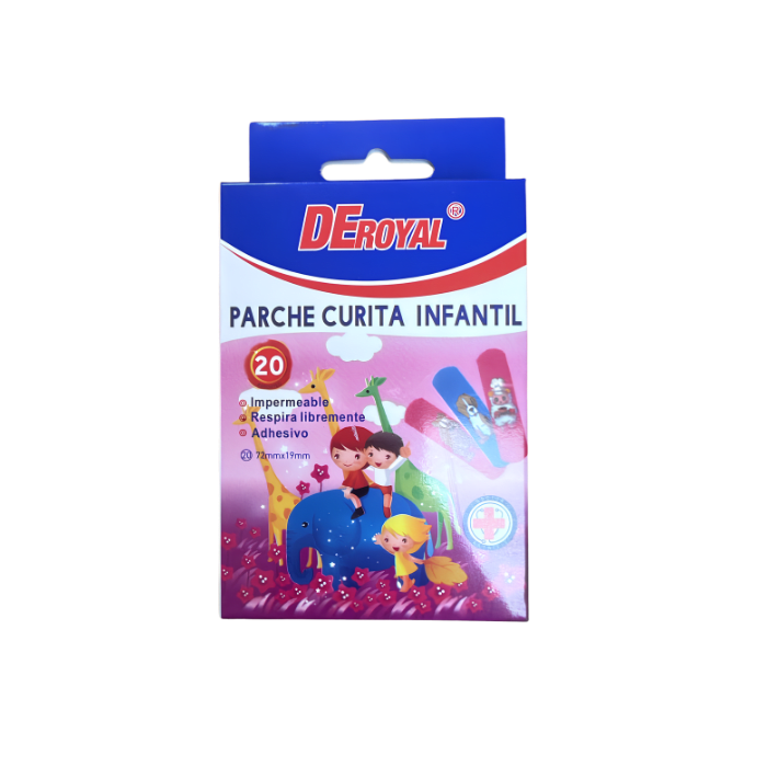 Caja 20 parches curita niños1