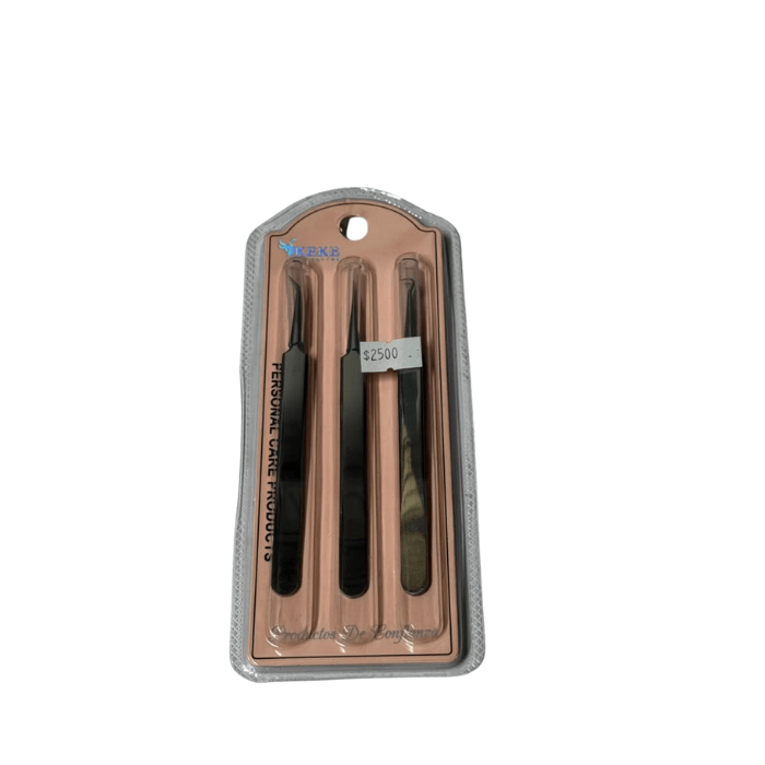 Set de 3 pinzas de pestañas1