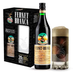 Fernet Branca 750ml Pack + Vaso