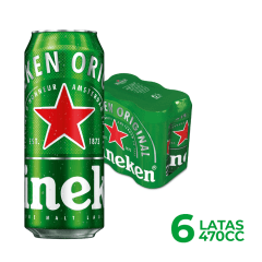 Heineken 6 Pack 470cc