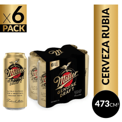 Miller Lager 4.7º 473ml 6 Pack