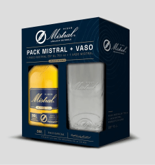 Mistral 35º 750ml + Vaso