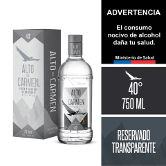 Alto Del Carmen Reservado Transparente 40° 750ml