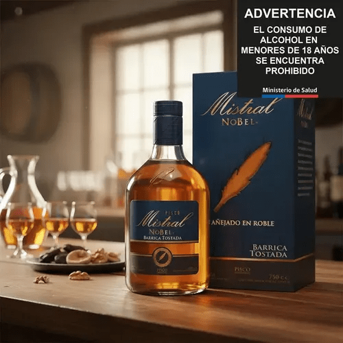 Mistral Nobel Barrica Tostada 40º + Copa2