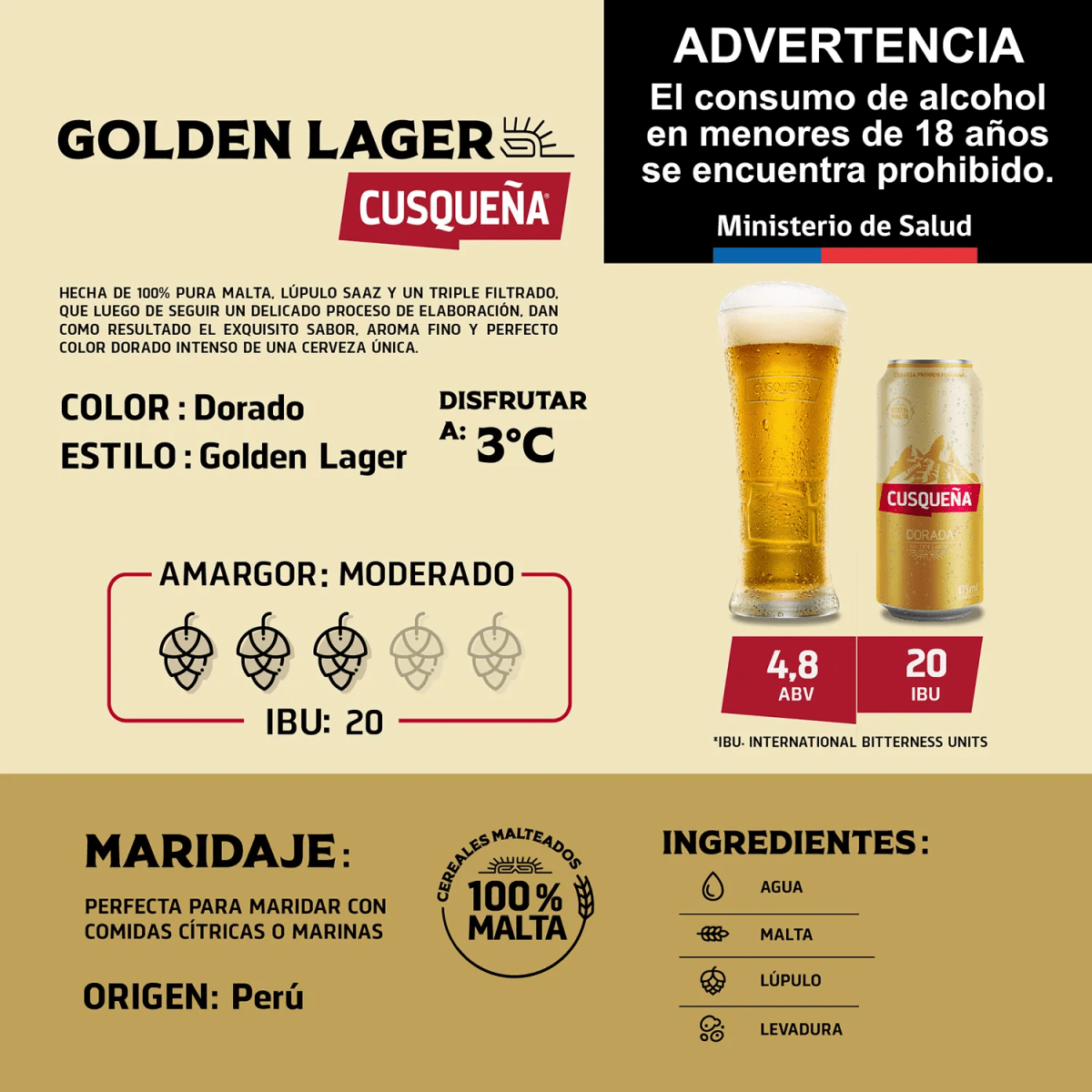 Cusqueña Dorada 4.8º 620ml2