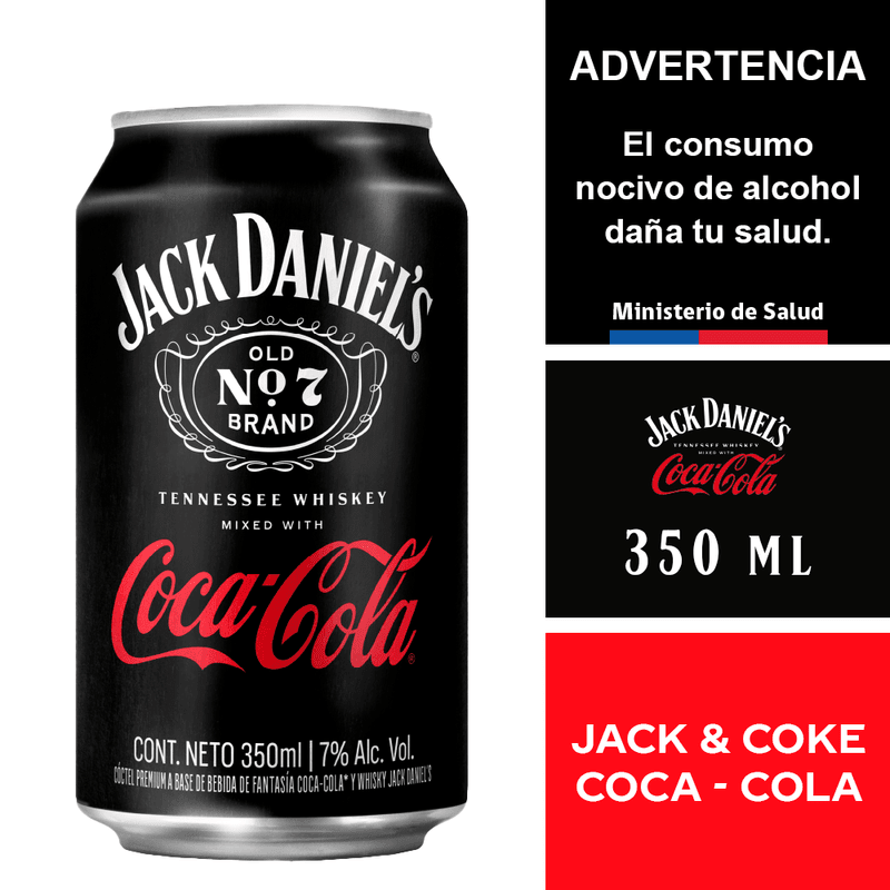 Jack Daniel's N°7 & Coca-Cola Original 7° 350ml1
