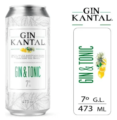 Cóctel Gin Kantal Gin & Tonic 7° 473ml1