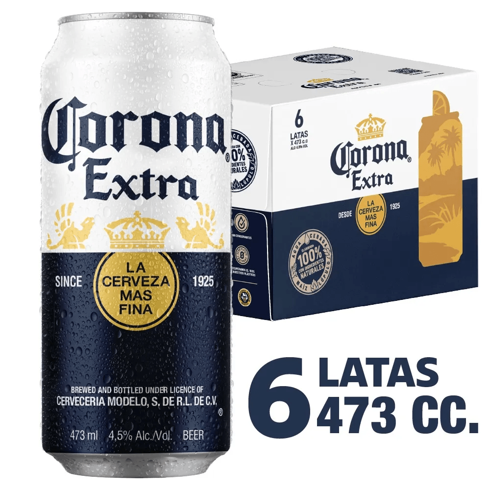 Corona Extra 6 Pack 4.5º 473cc